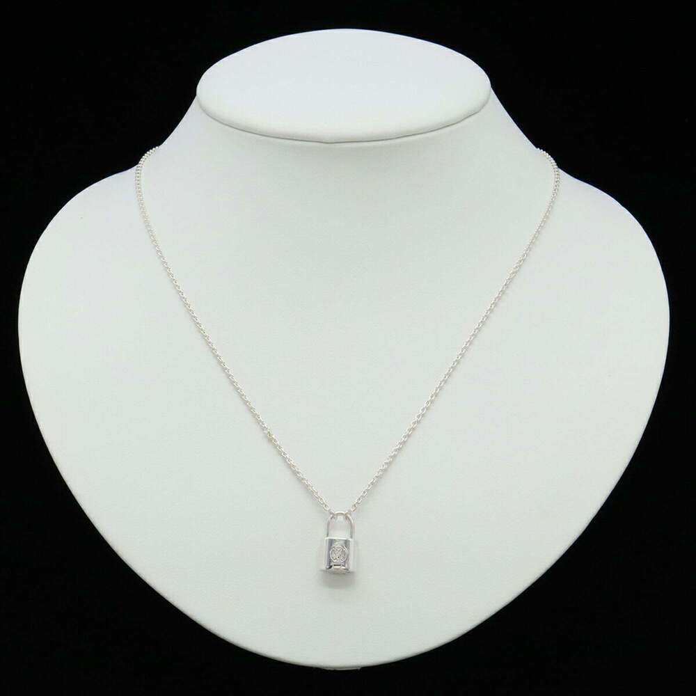 LOUIS VUITTON Silver Lockit Necklace - Picture 8 of 8